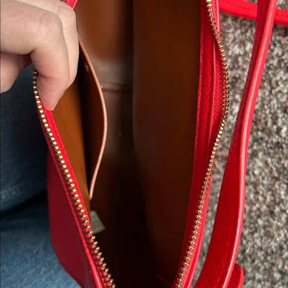 Kate Spade Leather Hobo Crossbody Bag in Red | Hobo | Crossbody | Kate Spade - Picture 9 of 13
